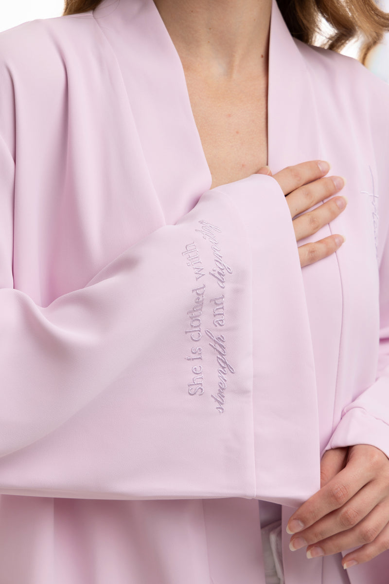 Proverbs 31 Abaya - Eden Blush