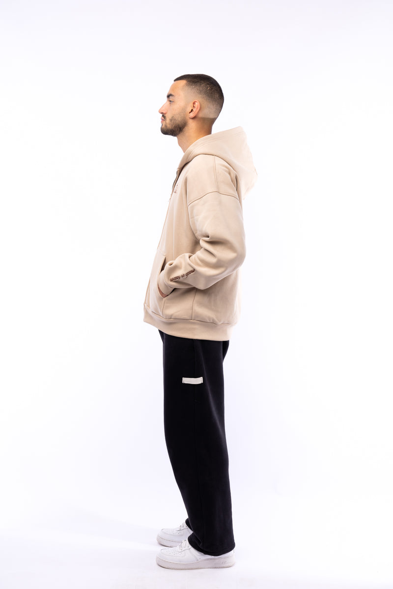 Isaiah 41:10 Zip-Up Hoodie Creamy